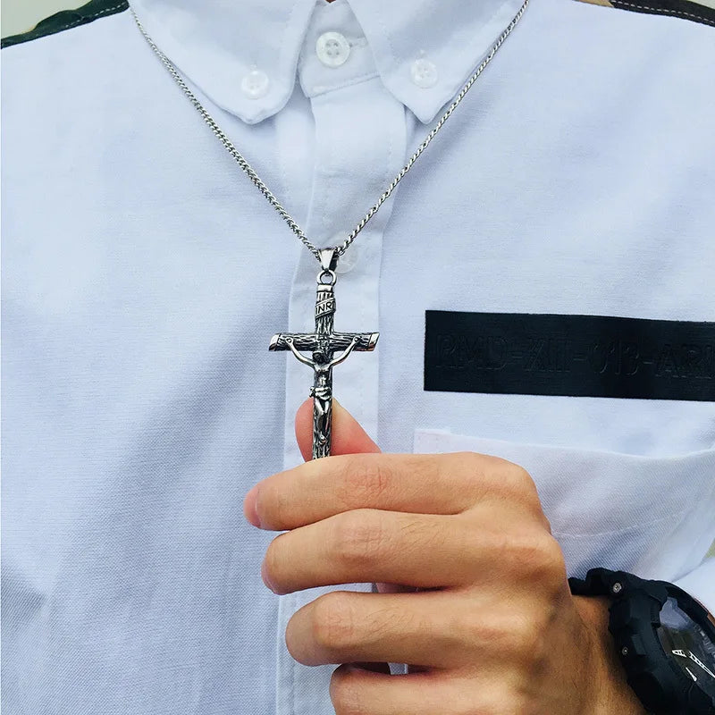 Vnox Divine Cross Pendant