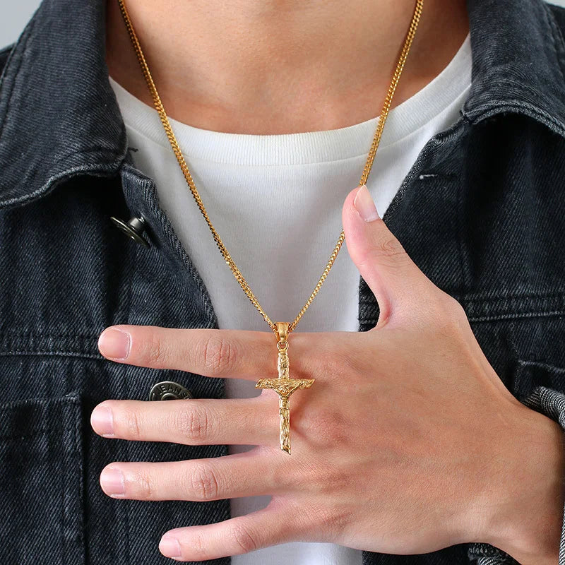 Vnox Divine Cross Pendant