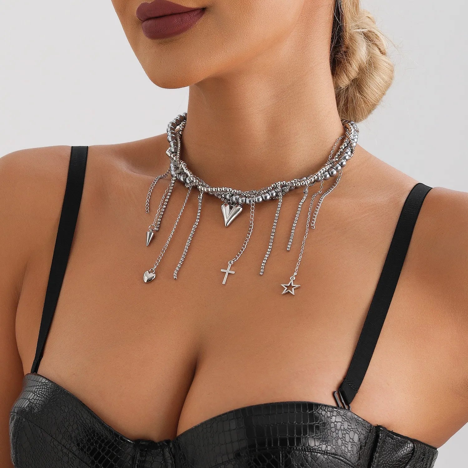 CosmoHeart Y2K Choker