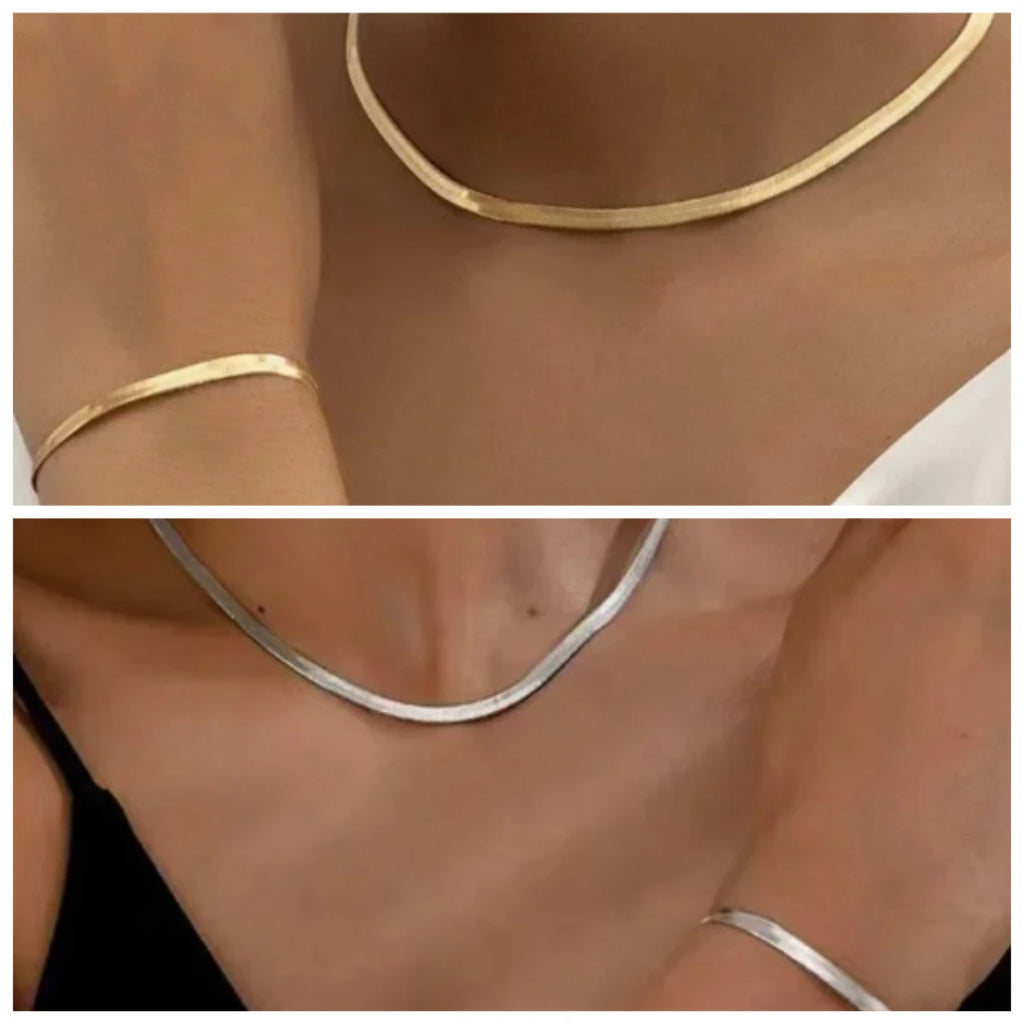 GoldenSerpent Chain Set