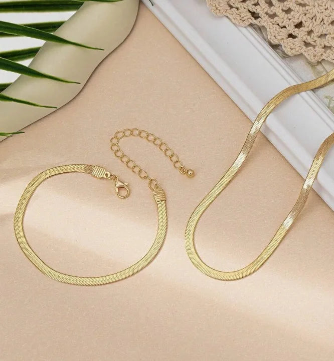 GoldenSerpent Chain Set