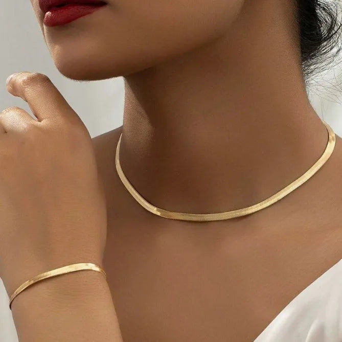 GoldenSerpent Chain Set